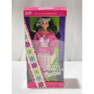 NEW Native American Barbie Dolls Of The World Mattel 1994 Third Edition # 12699